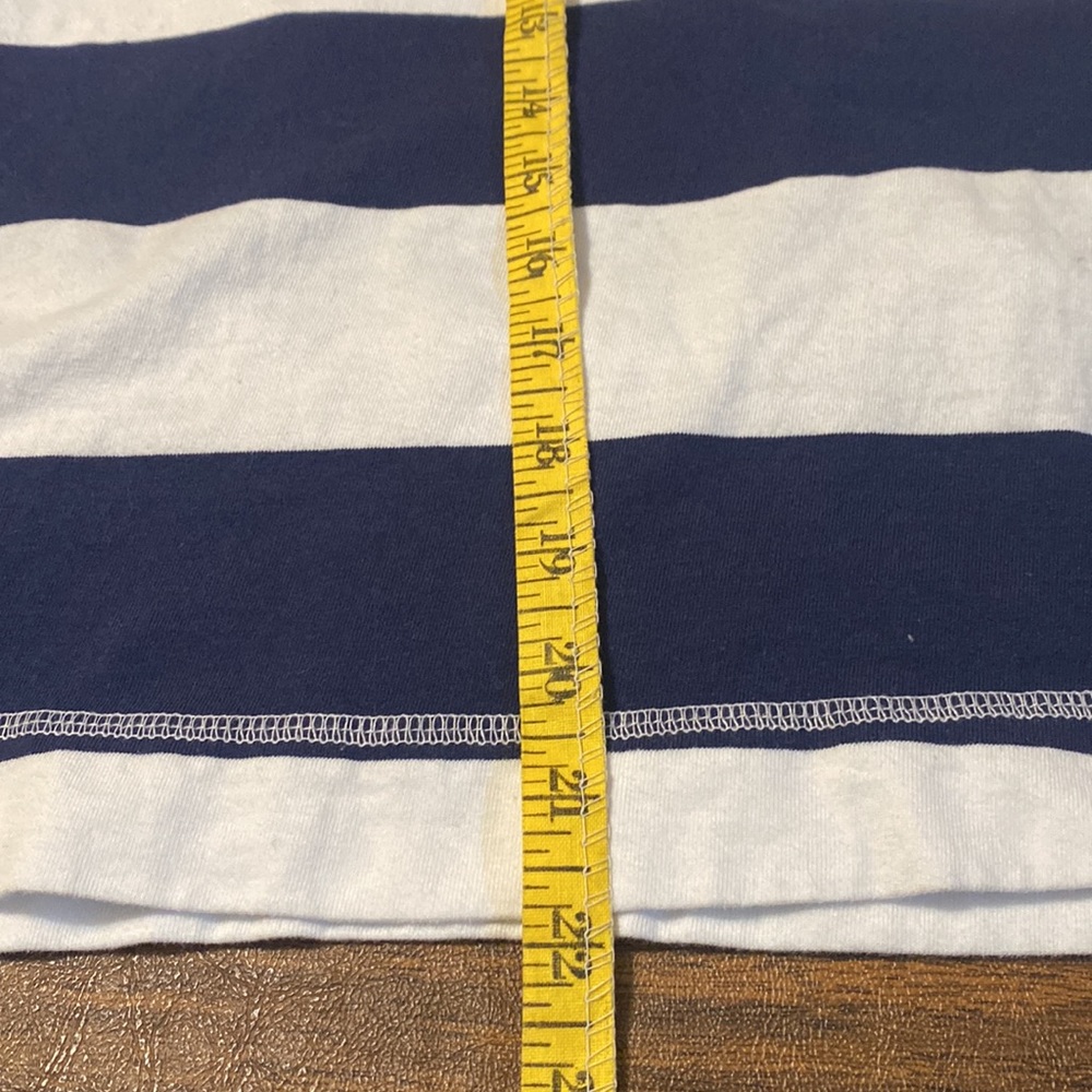 OLD NAVY Blue White Boxy Tshirt, Medium - Picture 4 of 5